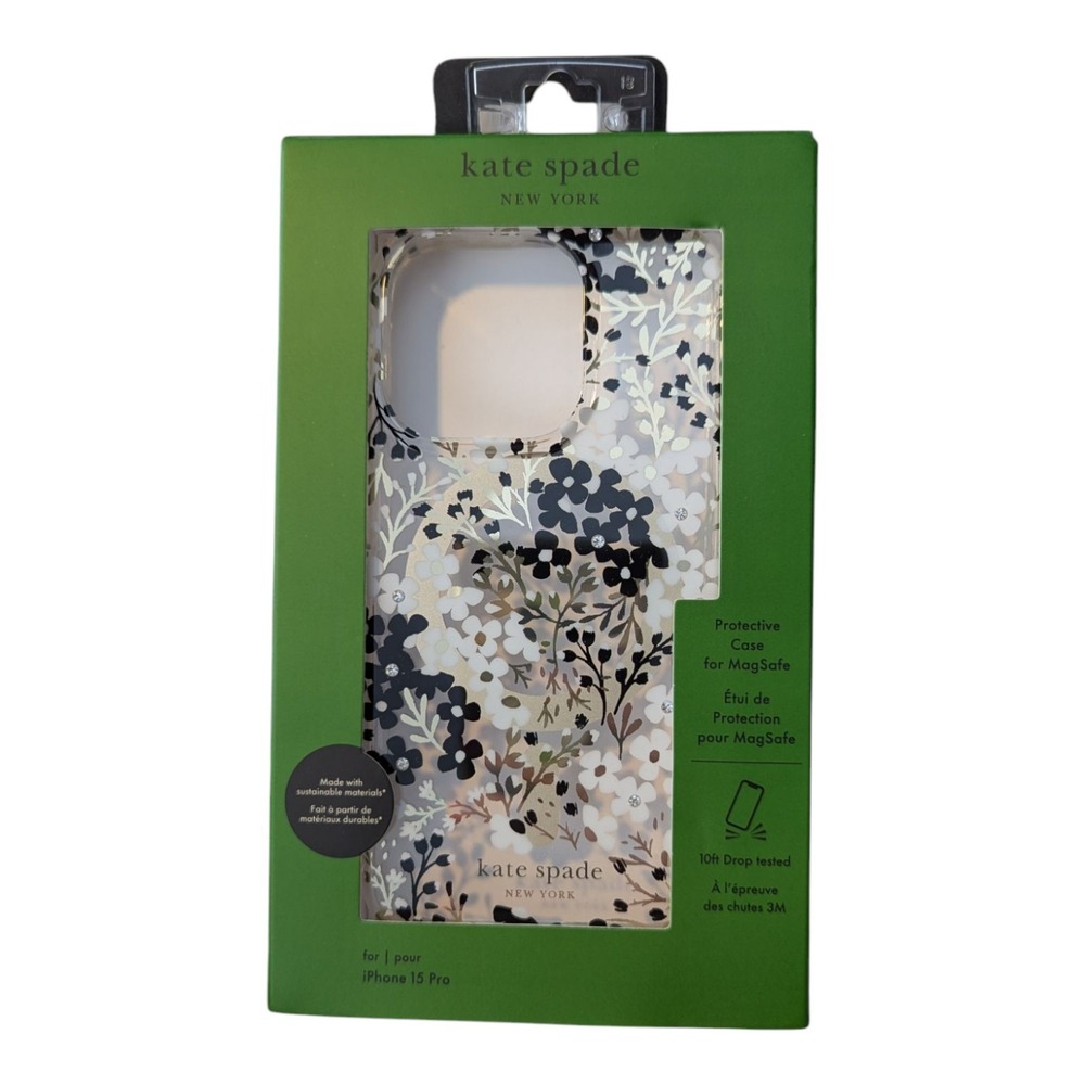 X8-N Kate Spade NY MagSafe Case For Apple iPhone 15‎ Pro - Floral